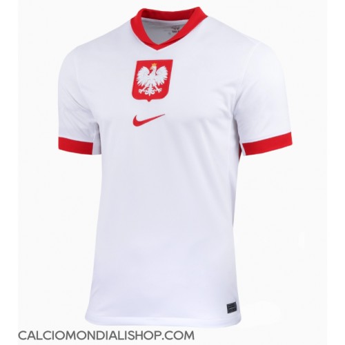 Maglie da calcio Polonia Prima Maglia Femminile Europei 2024 Manica Corta